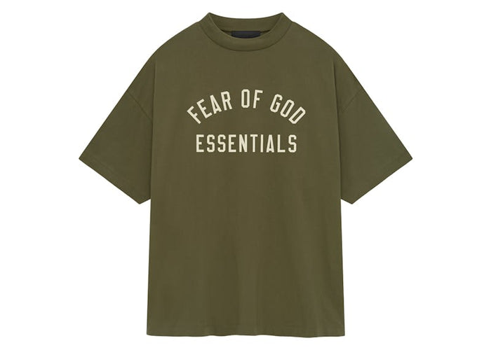 Fear of God Essentials Jersey Crewneck Tee Military