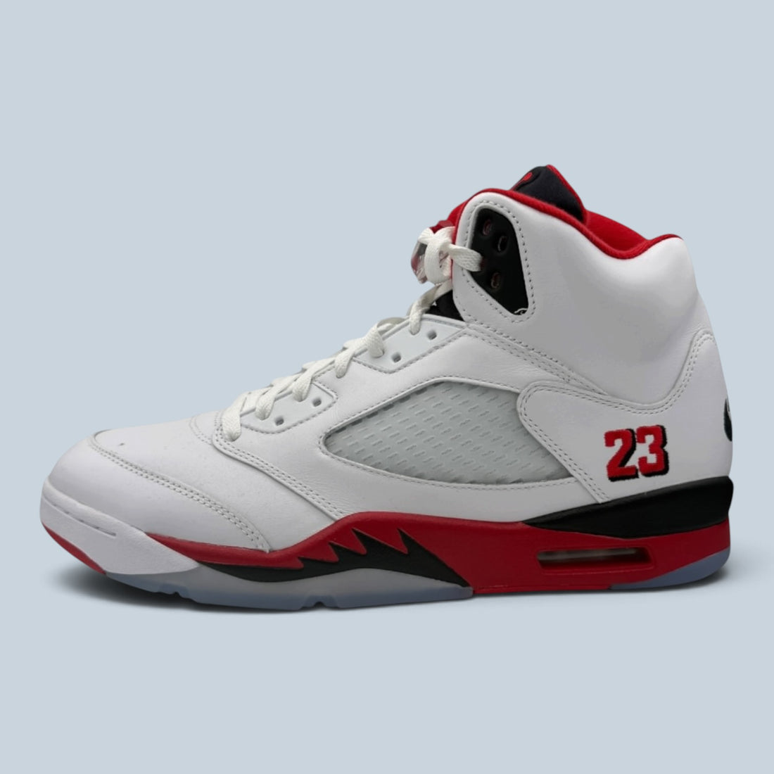 Jordan 5 Retro Fire Red Black Tongue (2025)
