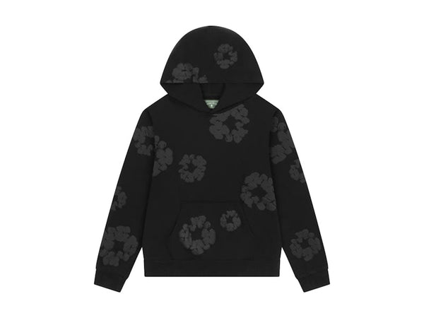 Denim Tears Mono Wreath Hoodie Black