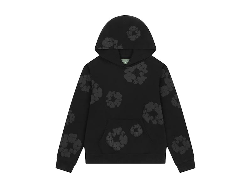 Denim Tears Mono Wreath Hoodie Black
