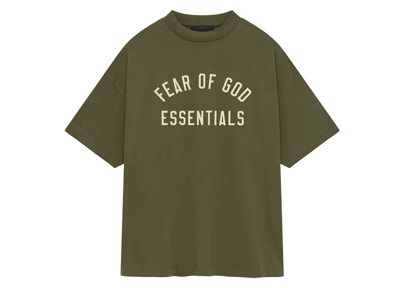 Fear of God Essentials Jersey Crewneck Tee Military