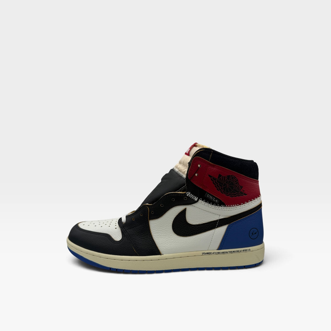 Jordan 1 Retro High OG SP Fragment x Union LA Varsity Red Sport Royal