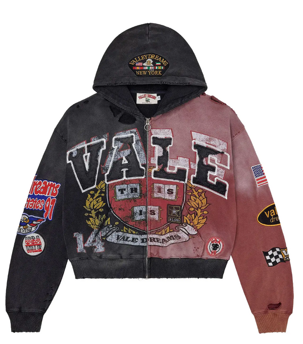 Vale Two Face Zip Up Hoodie
