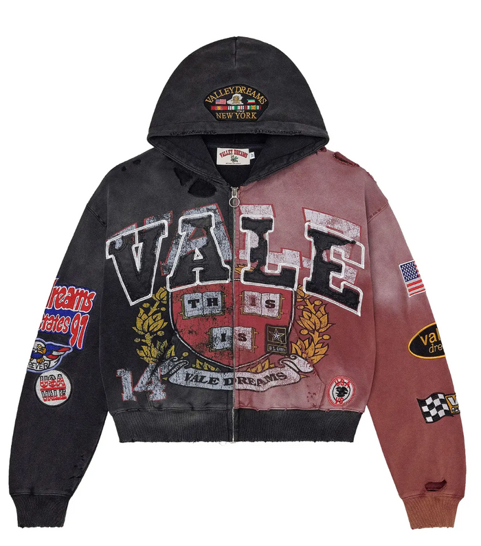 Vale Two Face Zip Up Hoodie