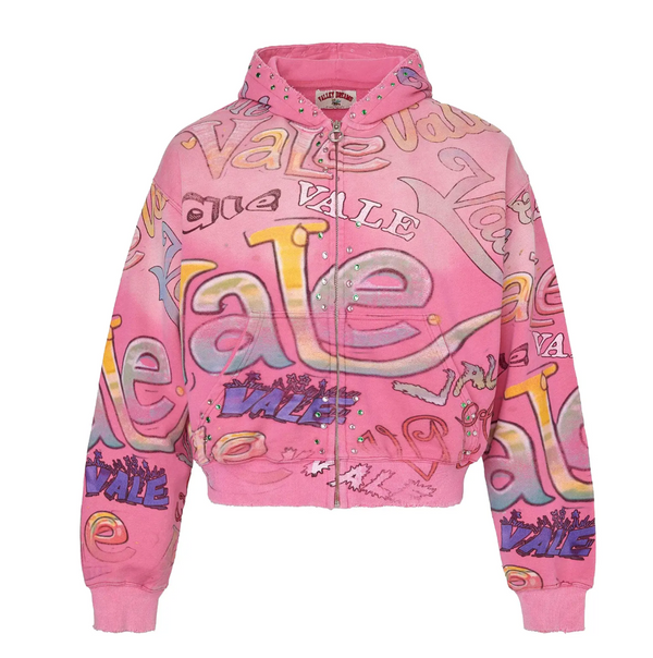 Vale Bubblegum Zip Hoodie