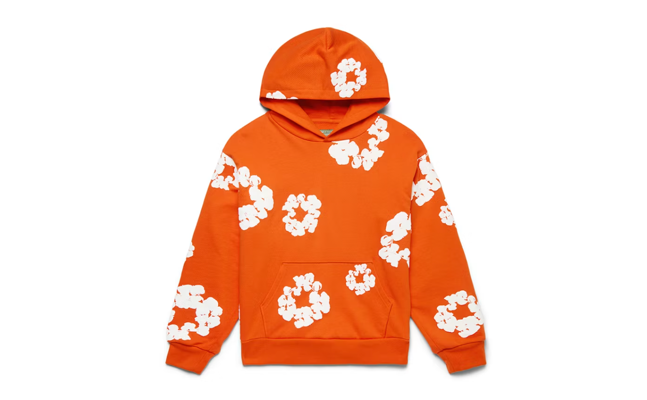 Denim Tears Cotton Wreath Hoodie Orange