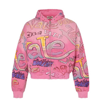 Vale Bubblegum Zip Hoodie