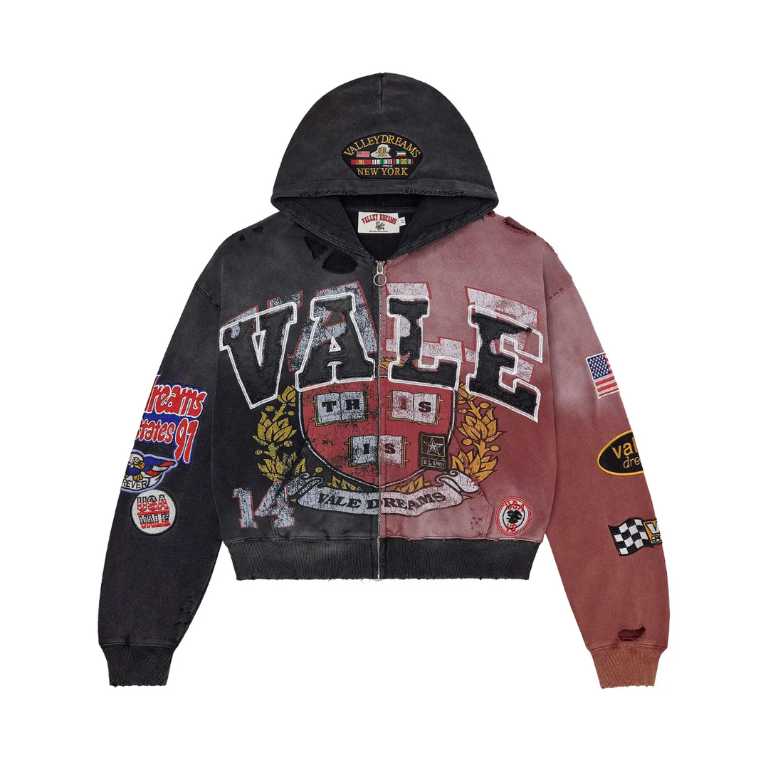 Vale Two Face Zip Up Hoodie