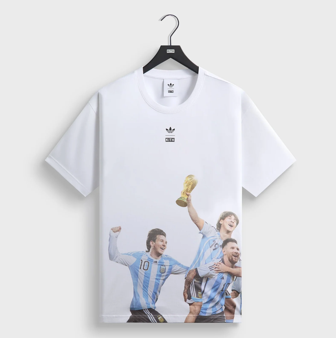 Kith x adidas Messi Football World Cup Graphic Tee White