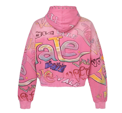 Vale Bubblegum Zip Hoodie