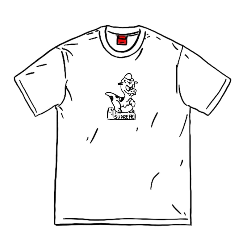Supreme Dinosaur Tee White