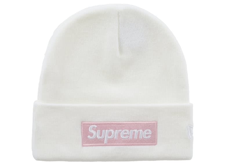 Supreme New Era Box Logo Beanie (FW25) White