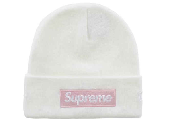 Supreme New Era Box Logo Beanie (FW25) White