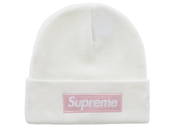 25FW Supreme®︎/New Era®︎ Box Logo Beanie Supreme New Era Box Logo Beanie (FW25) White – Deadstock Milwaukee