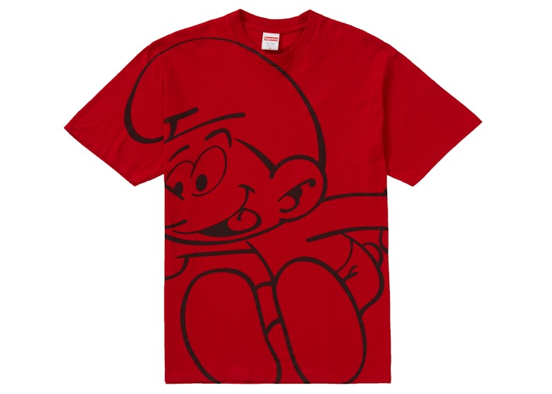Supreme Smurfs Tee Red