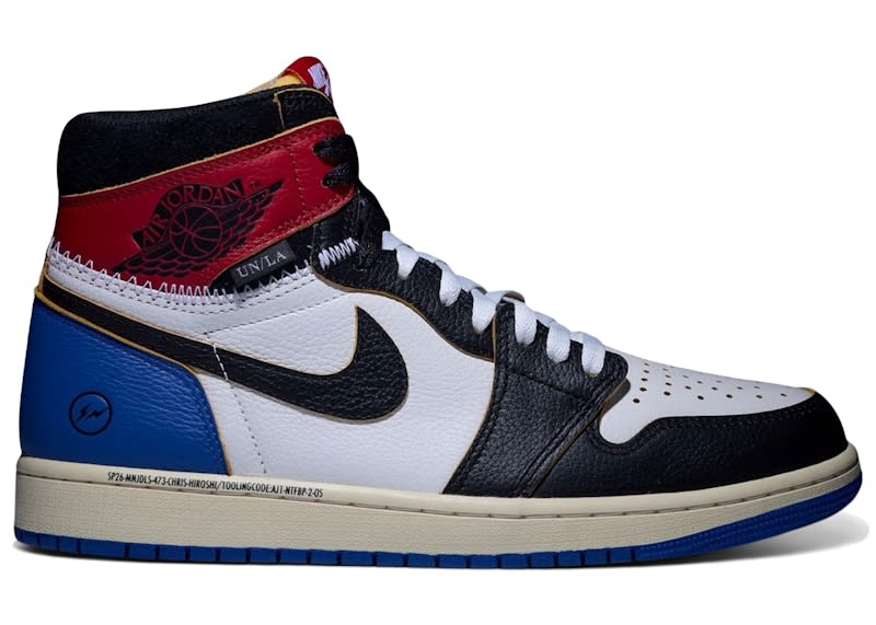 Jordan 1 Retro High OG SP Fragment x Union LA Varsity Red Sport Royal